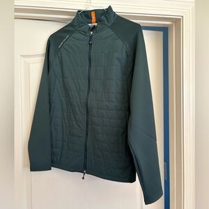 Peter Millar Men's Deep Green Merge Performance Jacket